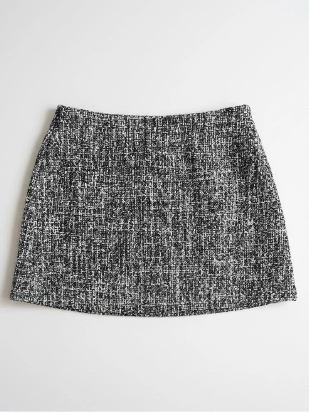 Abercrombie & Fitch Black and White Tweed Mini Skirt
